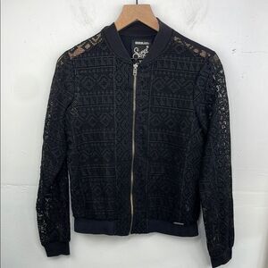 Superdry Geo Lace Bomber Jacket size Small